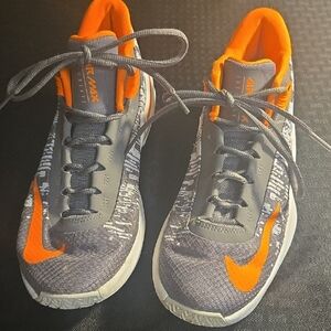 Nike Air Max Gray and Orange Athletic Shoes